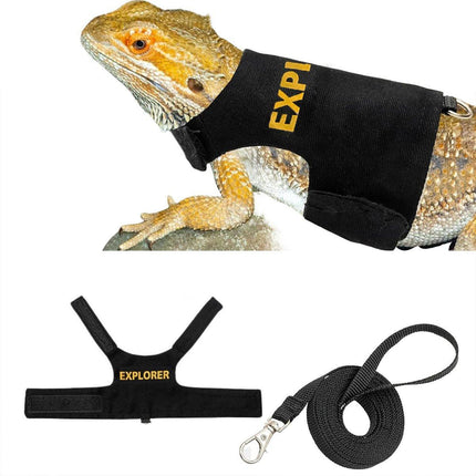 Lizard Clothing with Lead Rope Outdoor Climbing Pet Harness Comfortable Design