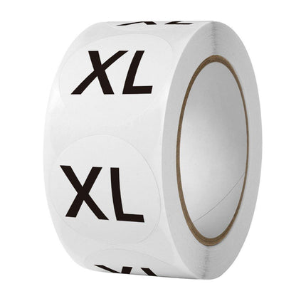 7 Rolls Clothing Size Label Sticker 1Inch Round Size Sticker Labels Self Adhesive