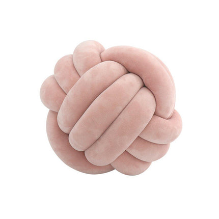 Three-Strand Braided Round Pillow Sofa Cushion Decorative Pillow for Living Room