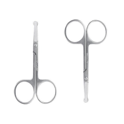 Korean Made Nose Hair Remover Stainless Steel Scissors Trimmer Safety Clipper - Aimall
