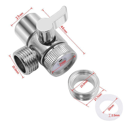 Switch Faucet Adapter Kitchen Sink Splitter Diverter Valve Water Tap Connector