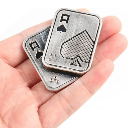 Poker Style Magnetic Push Slider Metal Fidget Sensory Toys Stress Relief