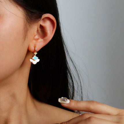 New Chinese Ginkgo Leaf Earrings Simple Delicate Design Elegant Jewelry