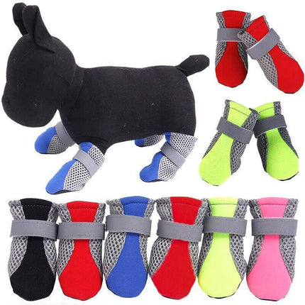 4PCS M Size Anti Slip Waterproof Protective Dog Shoes Rain Boots Pet Socks Booties - Aimall