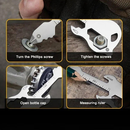Portable Multi-Tool Key Chain Multi-functional Pocket Tool for Outdoor Camping