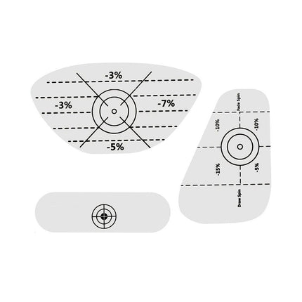 100pcs Golf Impact Strike Stickers Training Aid Club Face Alignment Labels Pack