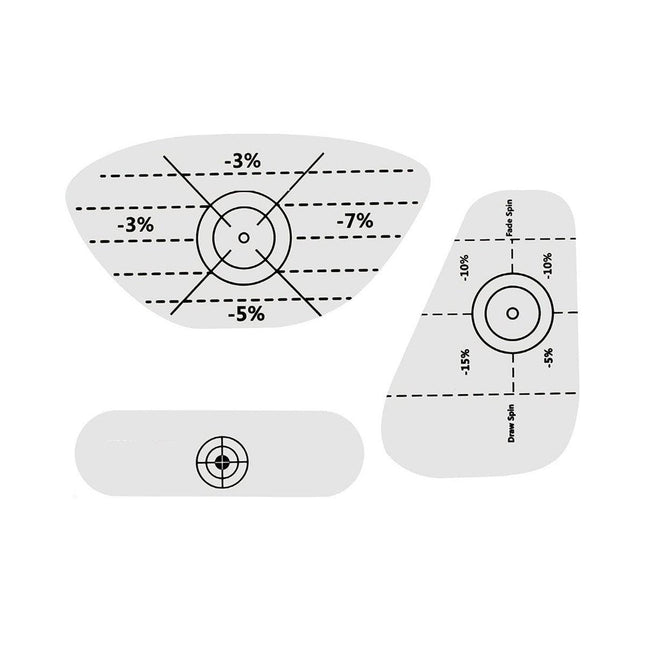 100pcs Golf Impact Strike Stickers Training Aid Club Face Alignment Labels Pack