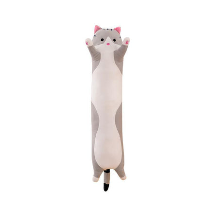 Soft Cute Plush Cat Cats Doll Stuffed Kitten Pillow Gift Cushion Toy For Kids Grey - Aimall