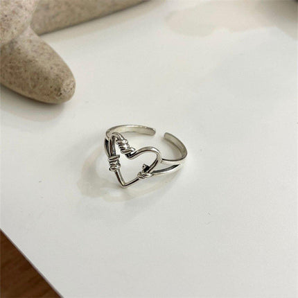 Silver Vintage Index Finger Ring Women Fashion Jewelry Adjustable Statement