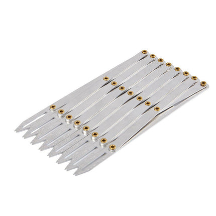 Equidistant Ruler DIY Tools Open Hole Punching Aluminum Seam Gauge for Crafts