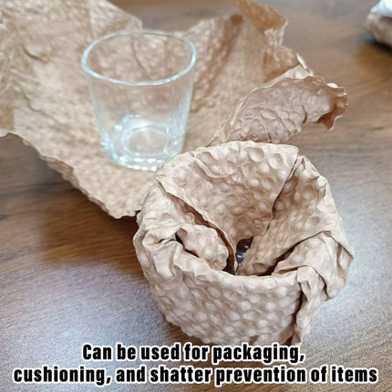 Cowhide Pressure Bubble Paper Roll Shock Absorbing Biodegradable Cushioning Wrap
