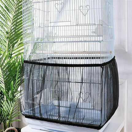 M Size Shell Skirt Mesh Cover Pet Bird Cage Guard Nylon Net Seed Catcher - Aimall