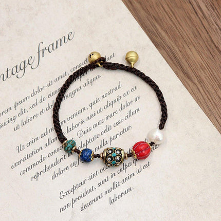 Vintage Ethnic Style Bracelet for Women Simple Weaving String Fashion Jewellery