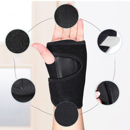 Wrist Support Hand Brace Band Carpal Gloves Tunnel Splint Arthritis Sprains Pain - Aimall