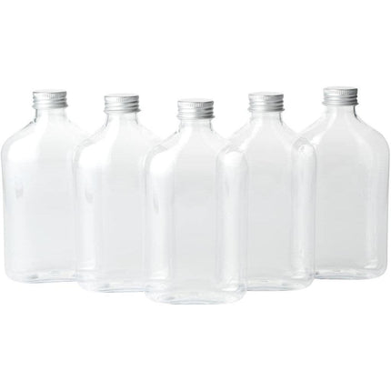20x Clear Plastic Juice Bottles 250ml 350ml Reusable Milk Tea Beverage Bottles