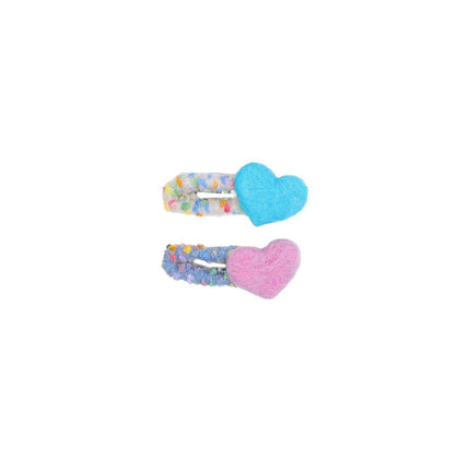 Dopamine Wool Felt Heart Hairpin Cute Plush Hair Clip Fashion Accessories
