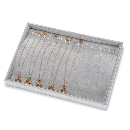 2pcs Necklace Jewellery Tray Simple Jewelry Storage Organizer Display Tray Set