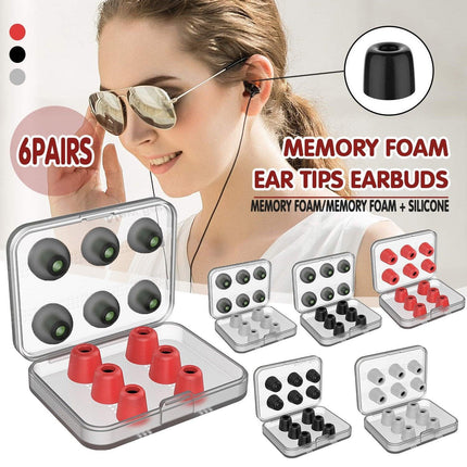 NEW Memory Foam Ear Tips Earbuds Noise Isolating Eartips For Earphone Headphones - Aimall