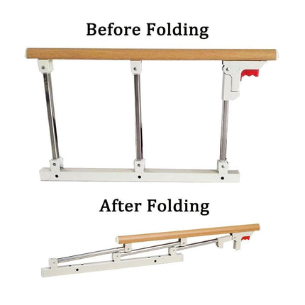 Folding Bedside Support Rail Anti-Fall Assist Handle Adjustable Barrier