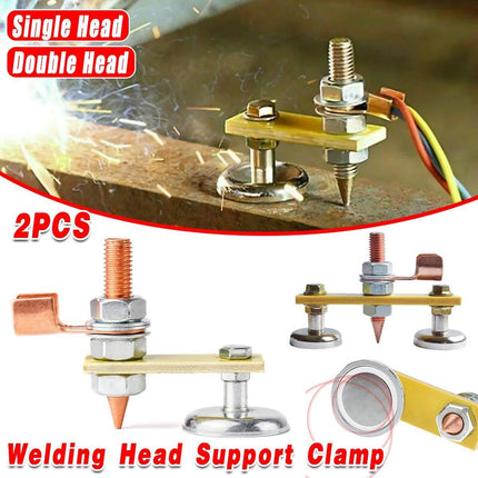 2pcs Magnetic Welding Ground Clamps Heavy Duty Metal Holder Magnet Support Tool