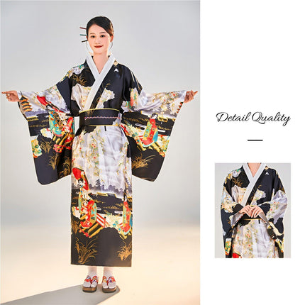 kimono Japanese lapel large size cardigan female formal dress Halloween - Aimall