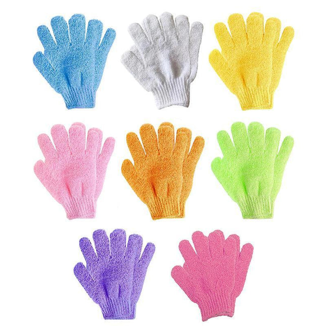 1 Pair Exfoliating Gloves Bath Shower Massage Spa Body Hand Scrub Mitt Towel - Aimall