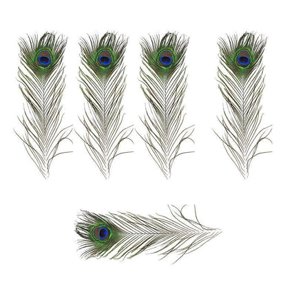 5-10PCS Natural Peacock Tail Eyes Feathers 75-80cm 26-30cm DIY Craft Vase Decor - Aimall