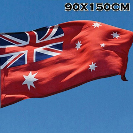 Large Australia Red Ensign Flag Duster Aussie Heavy Duty Marine Navy 90 x 150cm - Aimall