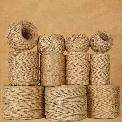 Sisal Rope Natural Jute Hemp Manila Twine String Cord 1-14mm Thick Craft DIY Aimall