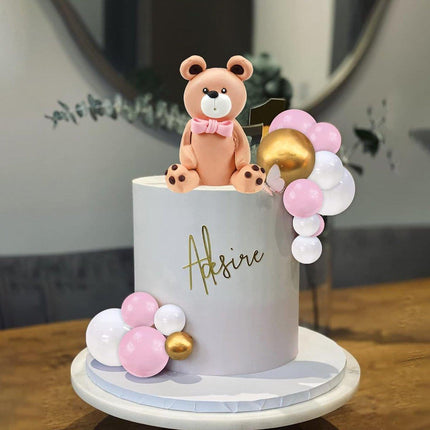 13pcs Teddy Bear Cake Decoration Set Party Birthday Teddy Bear Cake Topper