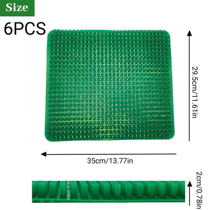 6PCS Egg Laying Box Mat Plastic Chicken Nest Grass Pad Imitation Grass Gasket