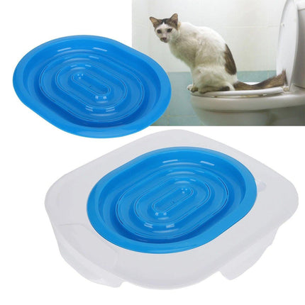 Cat Toilet Seat Trainer Kit Easy Toilet Training System for Cats Kittens
