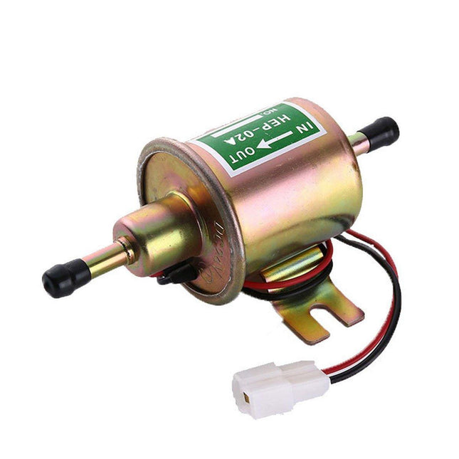12V Universal Low Pressure Electric Fuel Pump 2.5-4 PSI Gas Diesel Inline HEP02A