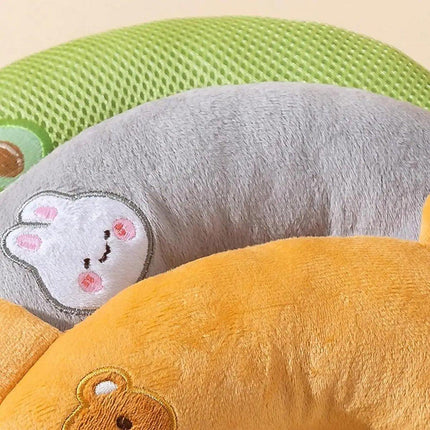 Dog Pet U Shaped Pillow Cartoon Breathable Cat Sleeping Cushion for All Seasons