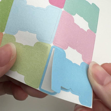 40Sheets Macaron Colour Writable Blank Journal Index Label Morandi Stickers Set