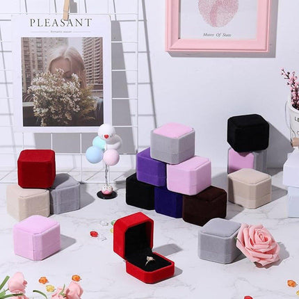 10X Flannel Ring Jewelry Earring Ring Jewelry Boxes Exquisite Gift Organizer