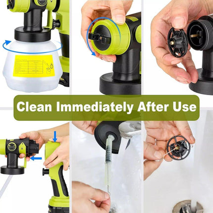 20V Cordless High Pressure Airless Paint Sprayer Compatible with Ryobi Batteries