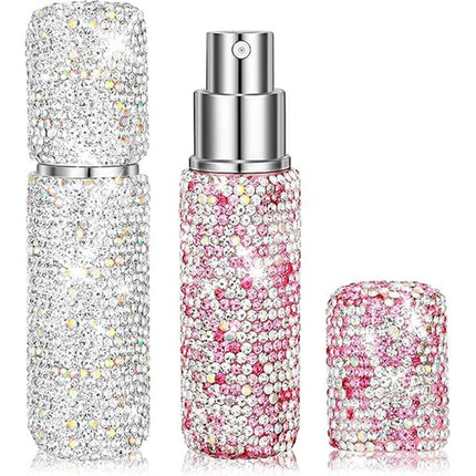 2pcs Travel Perfume Dispenser Refillable Spray Bottle Portable Sample Pack Tool