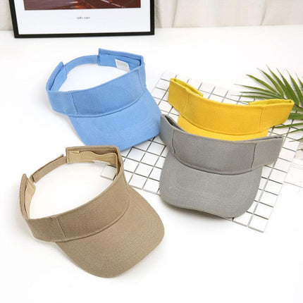 Women Adjustable UV Protection Sport Visor Cap Beach Sun Hat New Stylish Design - Aimall