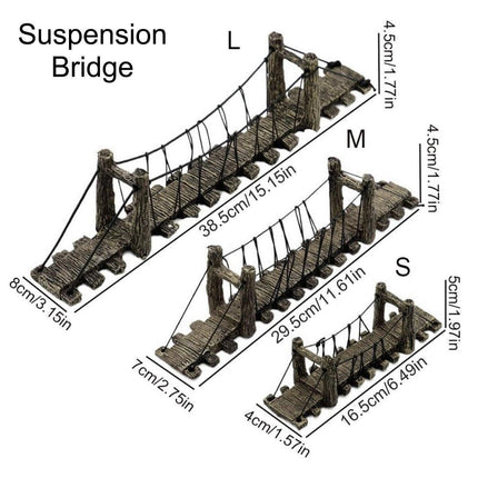 Resin Bridge Aquarium Decoration Fish Tank Accessories Shrimp Tortoise Climbing