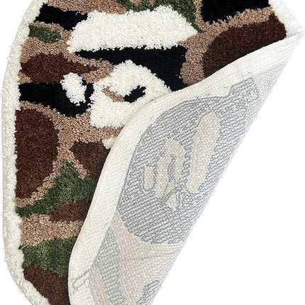 Mushroom Shaped Bathroom Mat Absorbent Non Slip Cartoon Rug Soft Mat