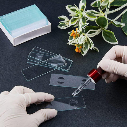 100set Microscope Slide Coverslips for Laboratory Use Glass Slides Research Tool