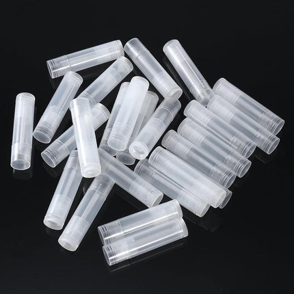10/30/50/100x Clear Lip Balm Tubes Caps 5g Transparent Empty Lipstick Container - Aimall