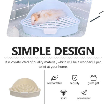 Rabbit Litter Box And Small Animals Pet Toilet Pee Pad Supplies Potty Rabbit - Aimall
