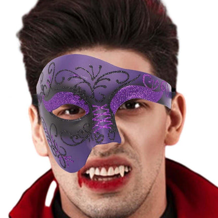 One Eye Half Face Mask Prom Party Nightclub Costume Mask Halloween Fancy Dress