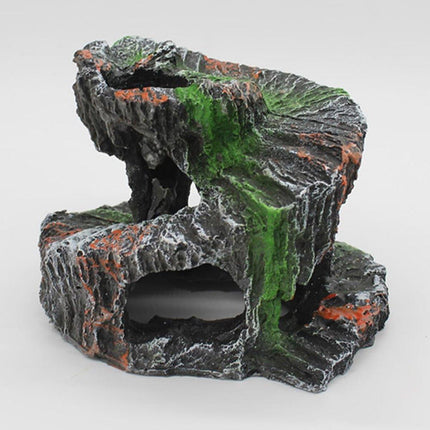 Spiral Turtle Platform Aquarium Ornament Landscape Decoration for Fish Tank