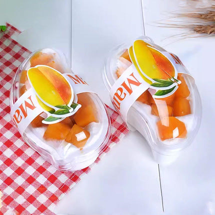 100PCS Clear Cake Boxes for Mousse Fruit Mango Layered Desserts Ice Cream Pastry