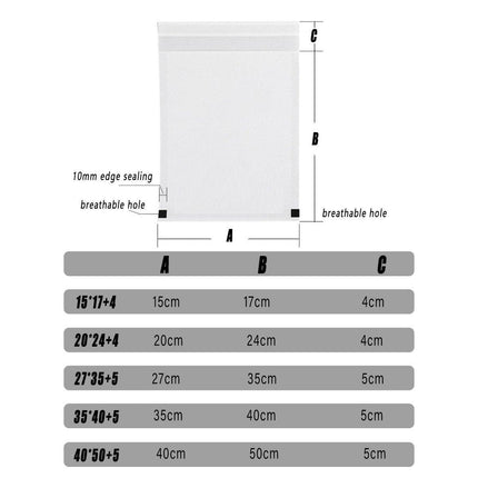 50PCS Eco-Friendly Biodegradable Translucent PaperBags Greaseproof Glassine Bags