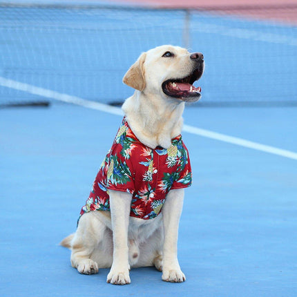 Lightweight Hawaiian Shirt for Pets Stylish Breathable Summer Pet Clothes
