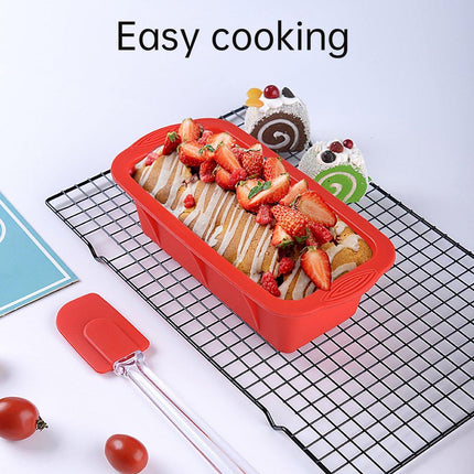 High Temperature Resistant Rectangular Silicone Cake Mold Baking Pan for Kitchen